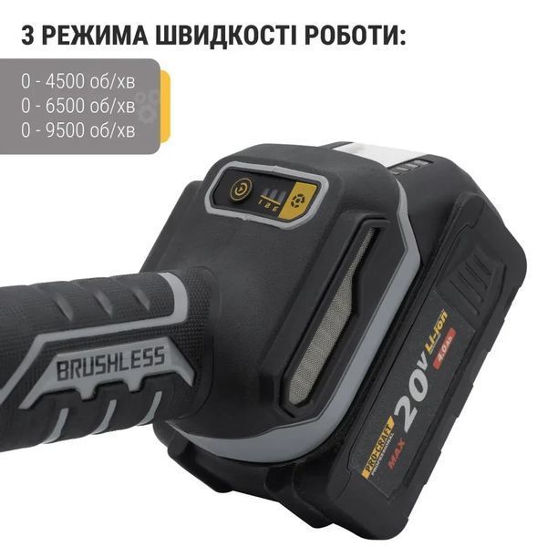 Аккумуляторная болгарка Procraft industrial AG125B (без аккумулятора и зарядного устройства) 2000 фото