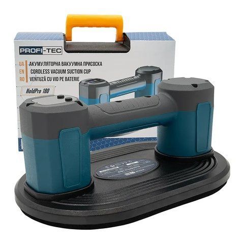 Акумуляторна вакуумна присоска PROFI-TEC HoldPro 180 (12 В/1,5 А&middot;год, зарядний пристрій) 0469 фото