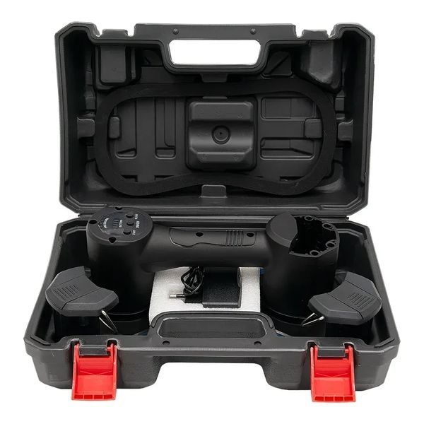 Аккумуляторная вакуумная присоска PROFI-TEC HoldPro 200 (2&times;12 В/1,5 Ач, зарядное устройство) 0470 фото