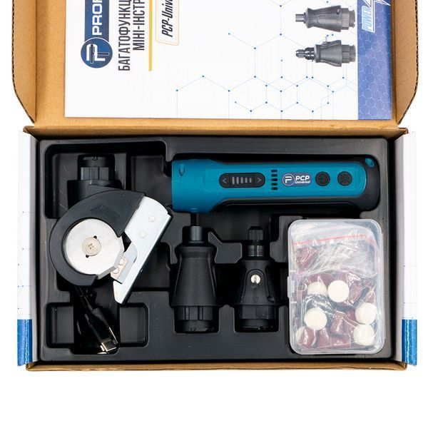 Аккумуляторный мини-инструмент 3 в 1 PROFI-TEC PCP-Universal (4 В, мини-резак, гравер, отвертка) 0476 фото