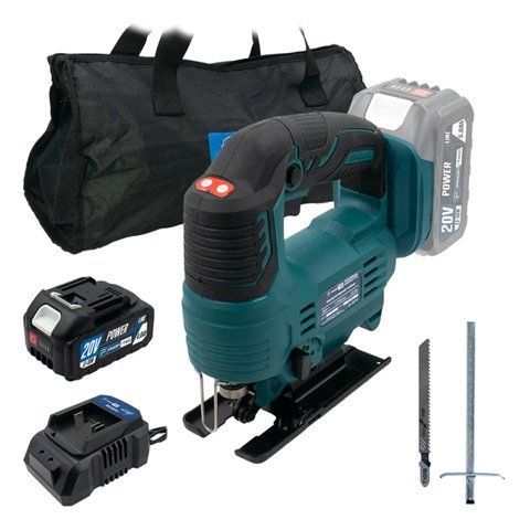 Аккумуляторный лобзик PROFI-TEC PGS2080BL POWERLine (1&times;PT2040MP (4,0 Ач), зарядное устройство) 3400 фото